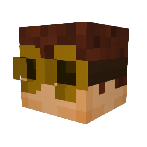 SkyRunnerGG Minecraft avatar head, 3D render