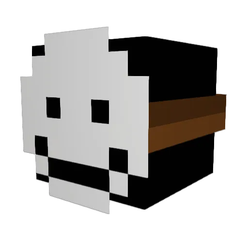 SkyRyP Minecraft avatar head, 3D render