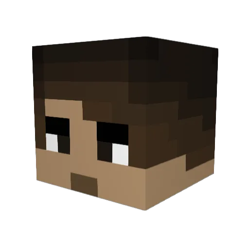 SkySGZ Minecraft avatar head, 3D render