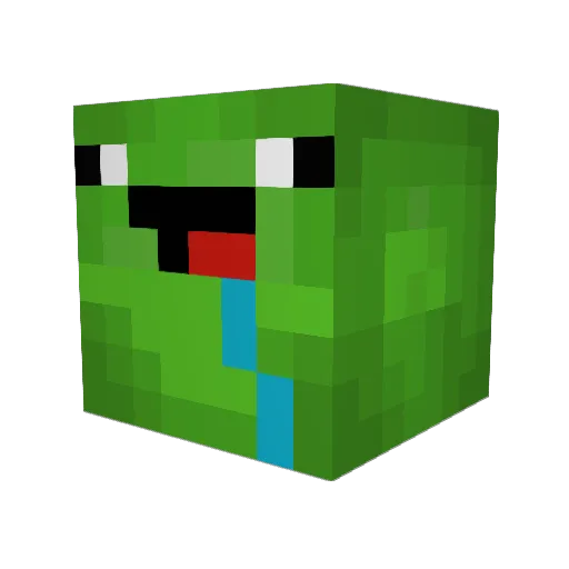 SkyShockPVP Minecraft avatar head, 3D render