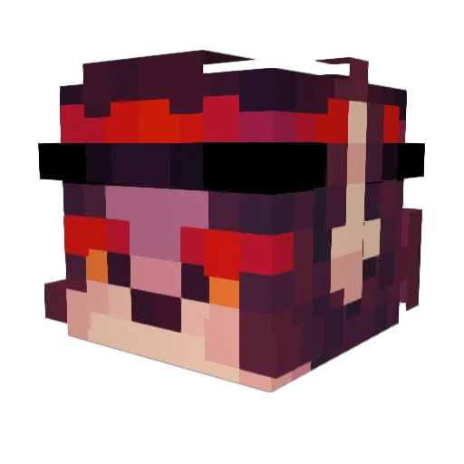 SkySkipper Minecraft avatar head, 3D render