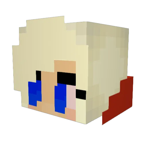 SkySky710 Minecraft avatar head, 3D render