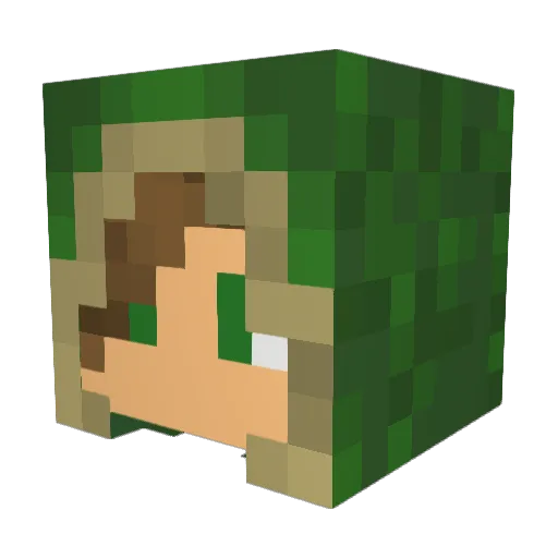 SkySmithMorris Minecraft avatar head, 3D render
