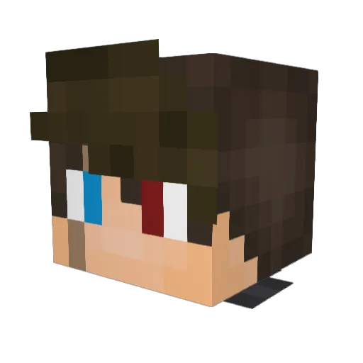 SkyTheDragonLRP Minecraft avatar head, 3D render