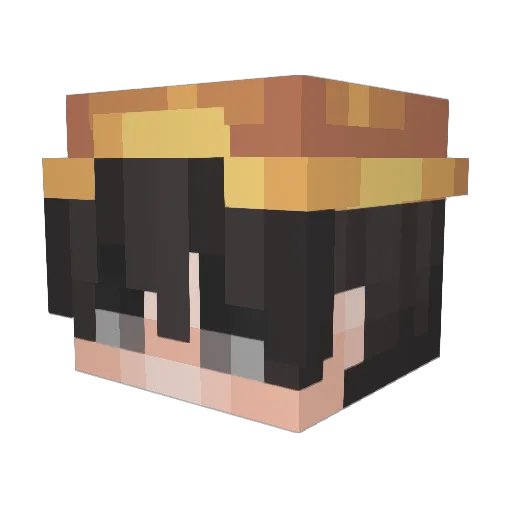 SkyTheKidDiamond Minecraft avatar head, 3D render