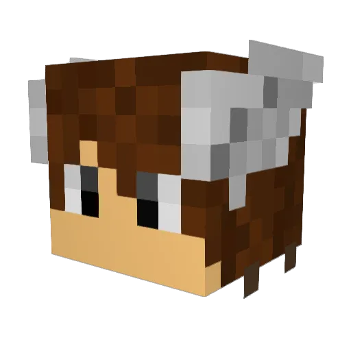 SkyTheMoon Minecraft avatar head, 3D render