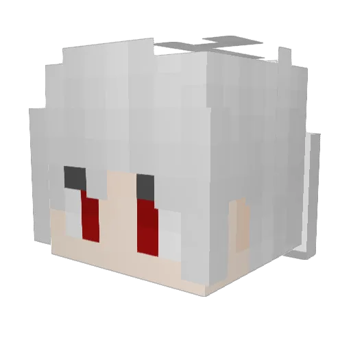SkyTulip Minecraft avatar head, 3D render