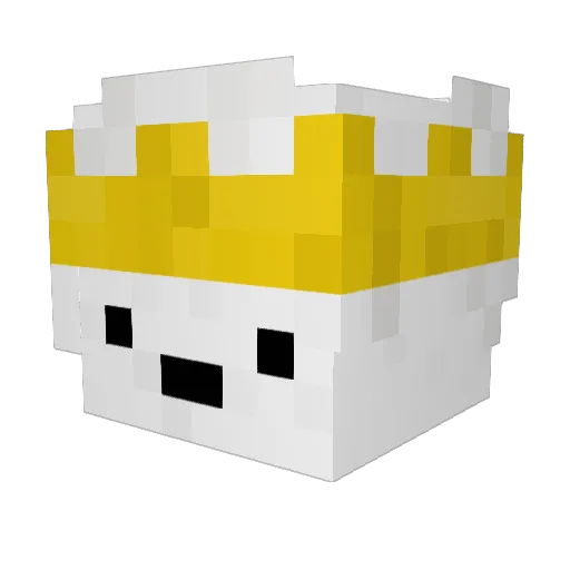 SkyVania Minecraft avatar head, 3D render