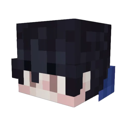 SkyVlo Minecraft avatar head, 3D render
