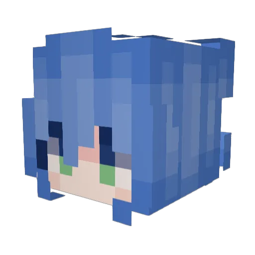 SkyWasTaken_ Minecraft avatar head, 3D render