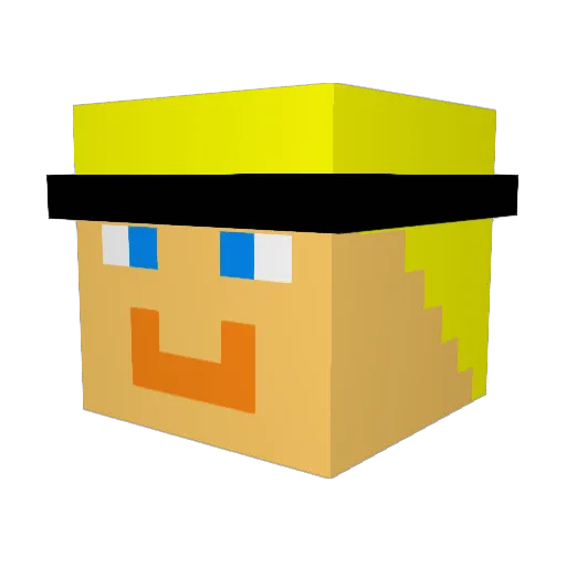 SkyWizard437 Minecraft avatar head, 3D render