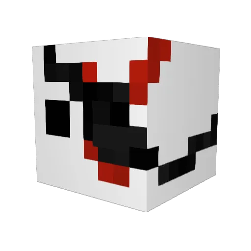 SkyYas Minecraft avatar head, 3D render