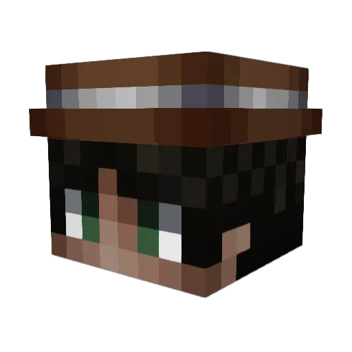 SkyZaN_ Minecraft avatar head, 3D render