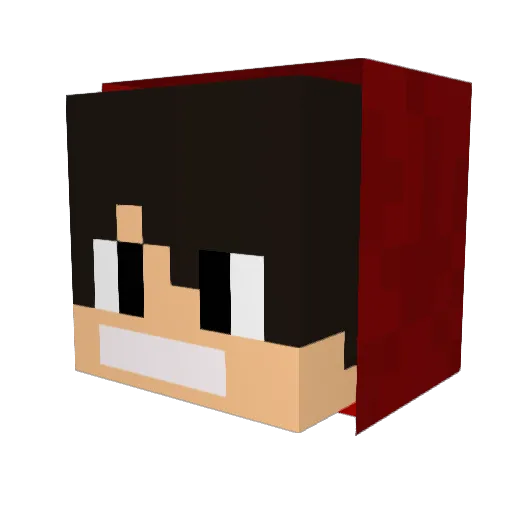 SkyZeed Minecraft avatar head, 3D render