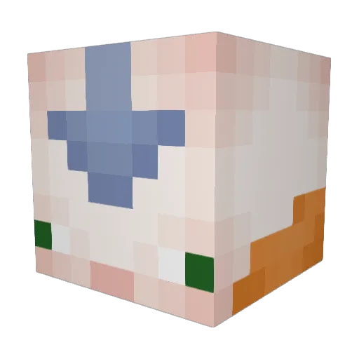 SkyZero57 Minecraft avatar head, 3D render