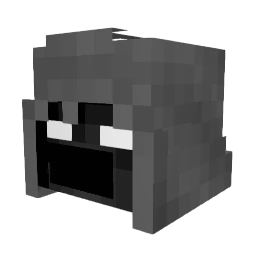 SkyZlitchy Minecraft avatar head, 3D render