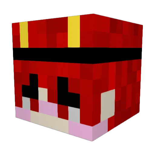 Sky_0625 Minecraft avatar head, 3D render
