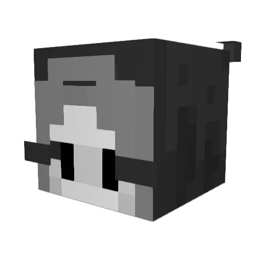 Sky_And_DIE Minecraft avatar head, 3D render
