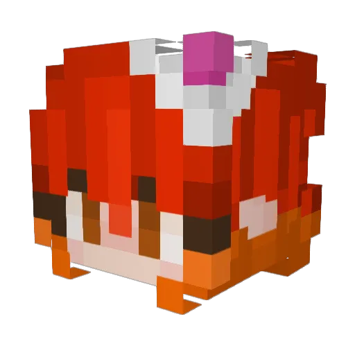 Sky_Azuri Minecraft avatar head, 3D render