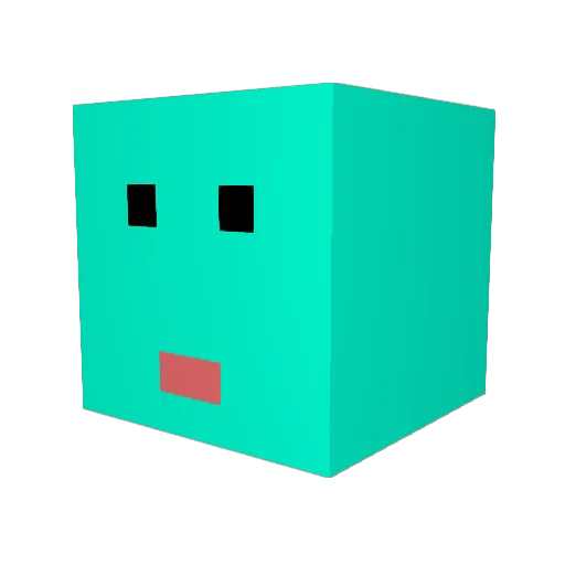 Sky_Common Minecraft avatar head, 3D render