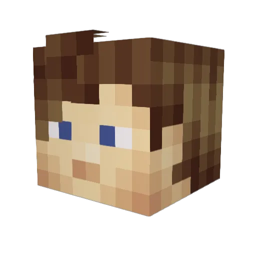 Sky_Phantom Minecraft avatar head, 3D render