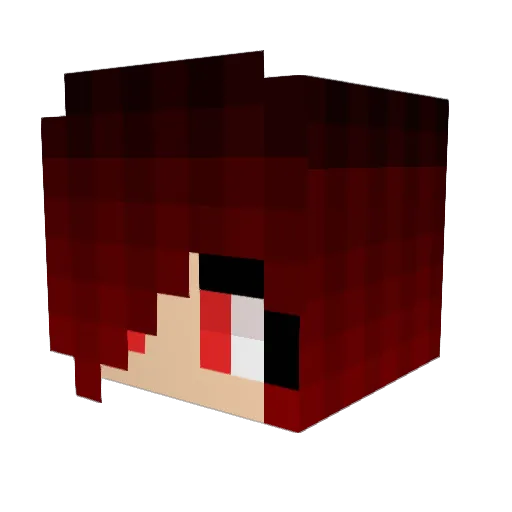 Sky_Rose10 Minecraft avatar head, 3D render