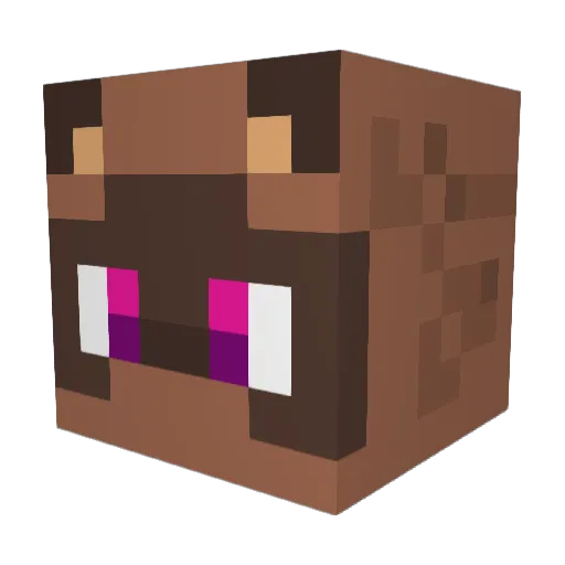 Sky_Tanuki Minecraft avatar head, 3D render