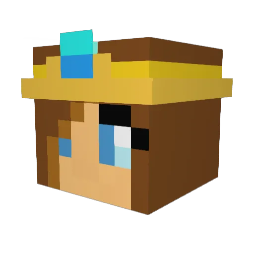 Sky_dude24 Minecraft avatar head, 3D render