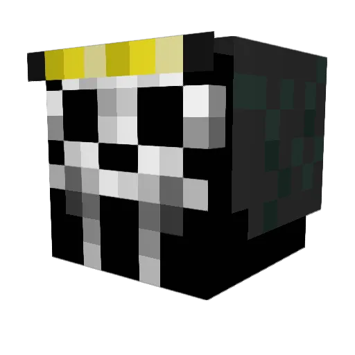 Sky_dylanou Minecraft avatar head, 3D render