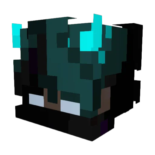 Sky_two Minecraft avatar head, 3D render