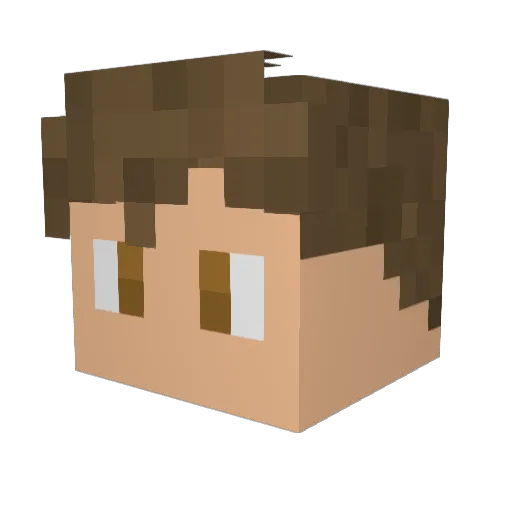 Skyandcloud1 Minecraft avatar head, 3D render