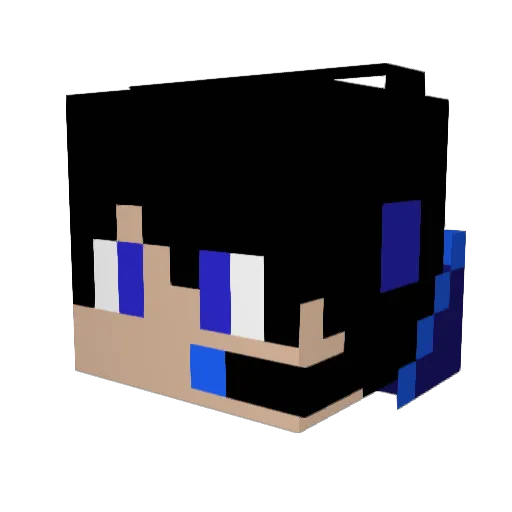 Skyards Minecraft avatar head, 3D render
