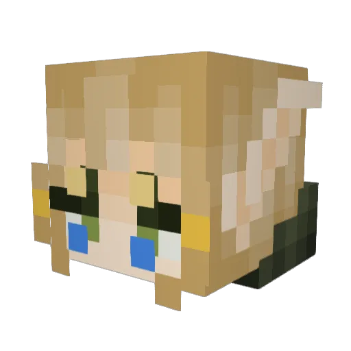 Skybbyyy Minecraft avatar head, 3D render