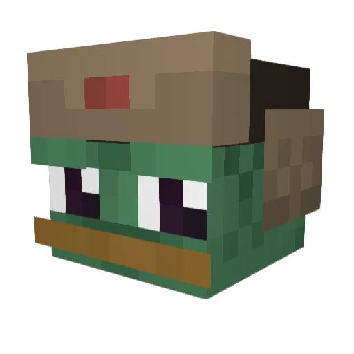 Skybites_ Minecraft avatar head, 3D render