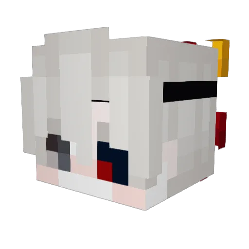 SkyblockAkh Minecraft avatar head, 3D render