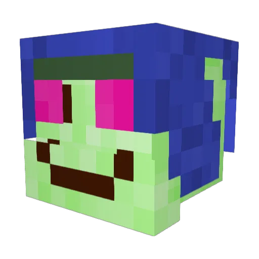 SkyblockSkins Minecraft avatar head, 3D render