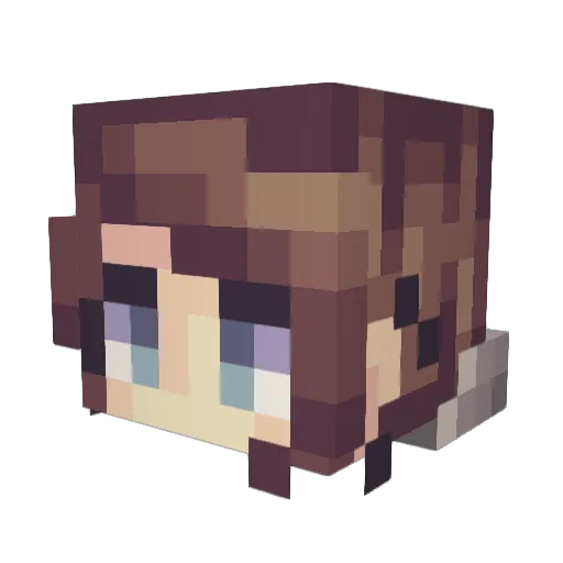 Skyblue0002 Minecraft avatar head, 3D render