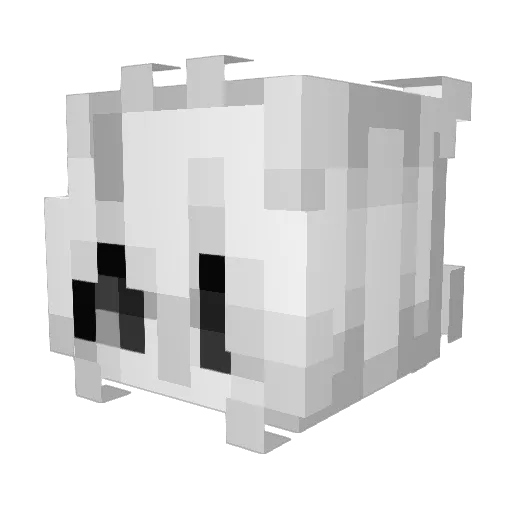 Skycron_eicQN_04 Minecraft avatar head, 3D render