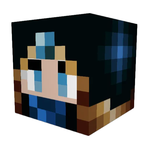 Skyd3mon Minecraft avatar head, 3D render
