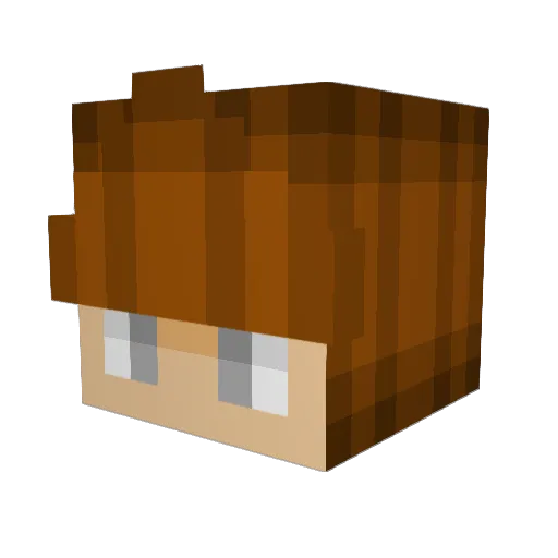 Skydanzer Minecraft avatar head, 3D render