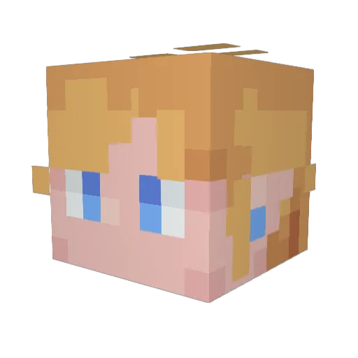 Skyden64 Minecraft avatar head, 3D render