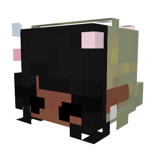 Skydlov Minecraft avatar head, 3D render