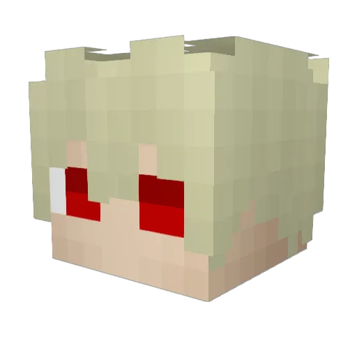 Skydrek Minecraft avatar head, 3D render