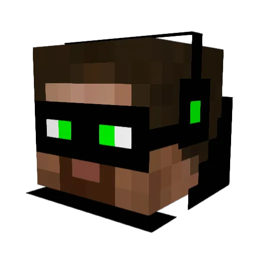 Skydylan Minecraft avatar head, 3D render