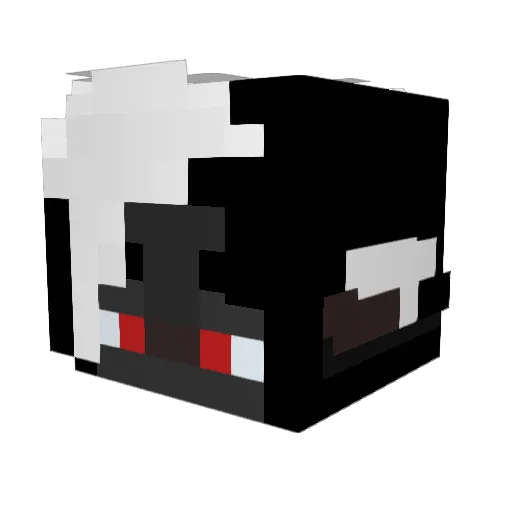 SkyePhilosopher Minecraft avatar head, 3D render