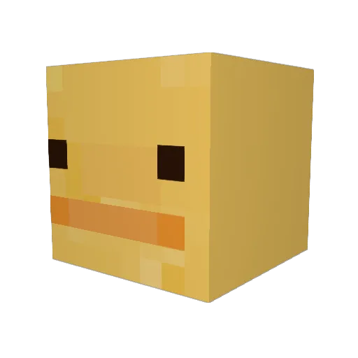 SkyePig Minecraft avatar head, 3D render