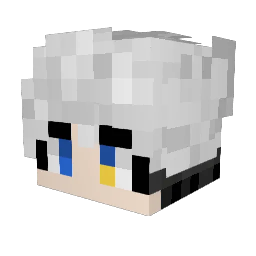 SkyePrower Minecraft avatar head, 3D render