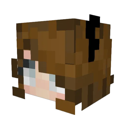 SkyeSyz Minecraft avatar head, 3D render