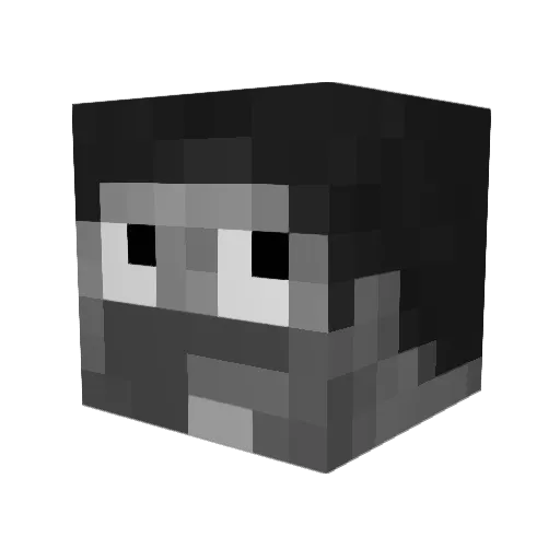 Skyefu Minecraft avatar head, 3D render
