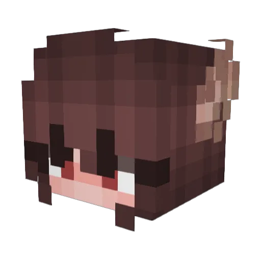 Skyetie Minecraft avatar head, 3D render